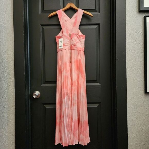 Ted Baker 'Mirelia' Cross Front Pleated Midi Dress - Coral - Picture 11 of 16